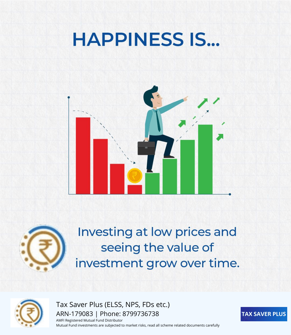 Happiness is seeing the value of investment grow over time | www.taxsaverplus.in