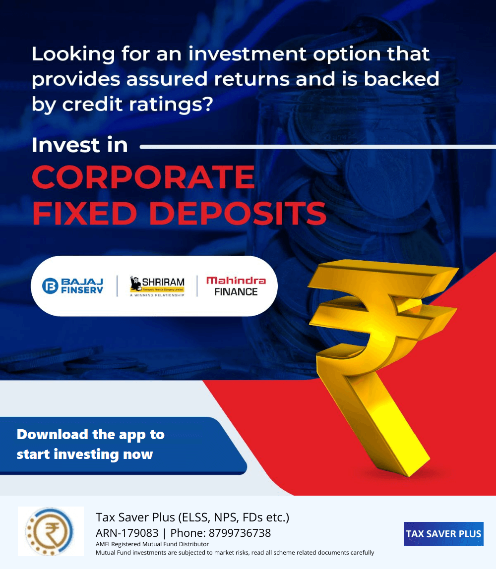 Invest in Corporate Fixed Deposits | www.taxsaverplus.in