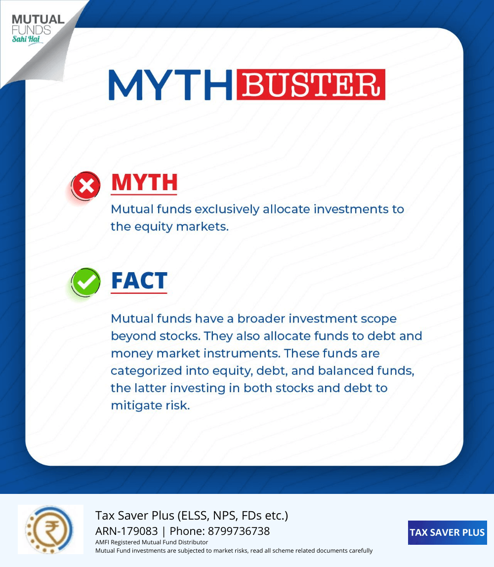 Mutual Fund Myth Buster 6 | www.taxsaverplus.in