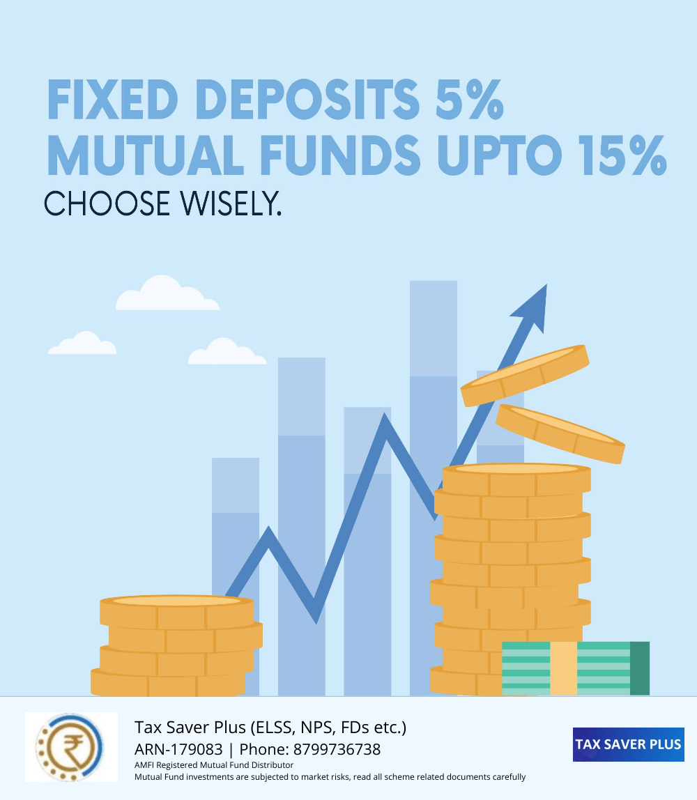 Mutual funds return up to 15% | www.taxsaverplus.in