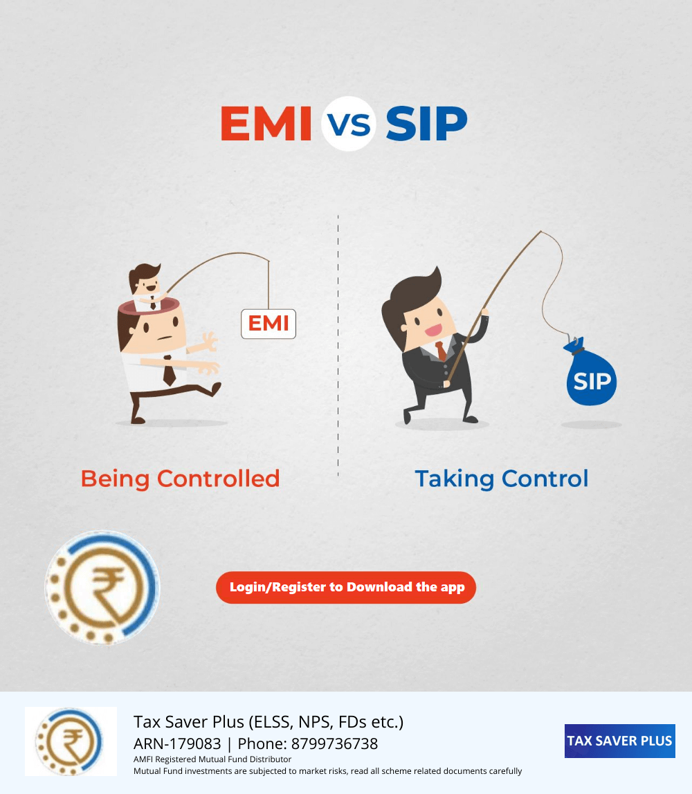 SIP vs EMI | www.taxsaverplus.in