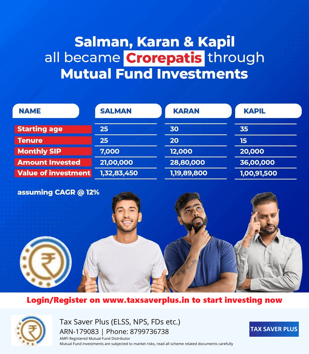 Become a Crorepati by Age 50 | Tax Saver Plus