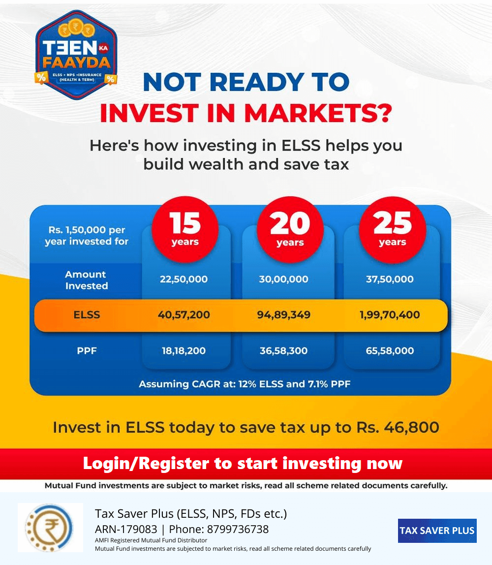 ELSS vs PPF | Tax Saver Plus