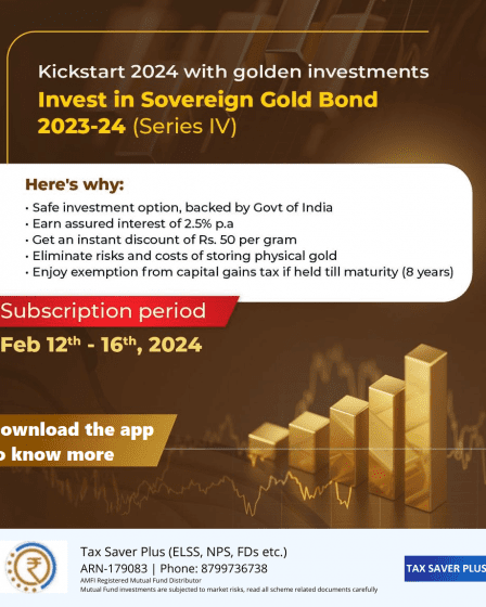 SGB FY 2023-24 Tranche IV | Tax Saver Plus