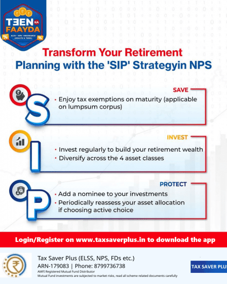 The sip Strategy in NPS | Tax Saver Plus