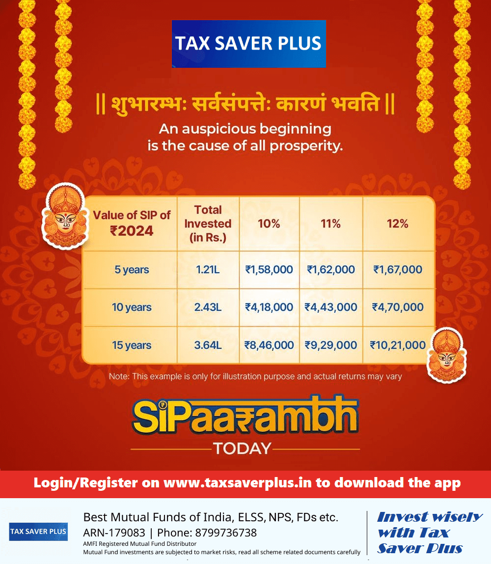 Celebrate Durga Puja with An Auspicious Investment. | Tax Saver Plus